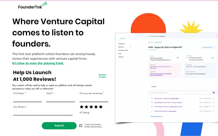 FounderTok website