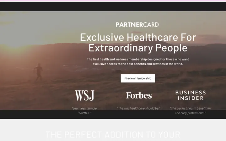 PartnerCard website