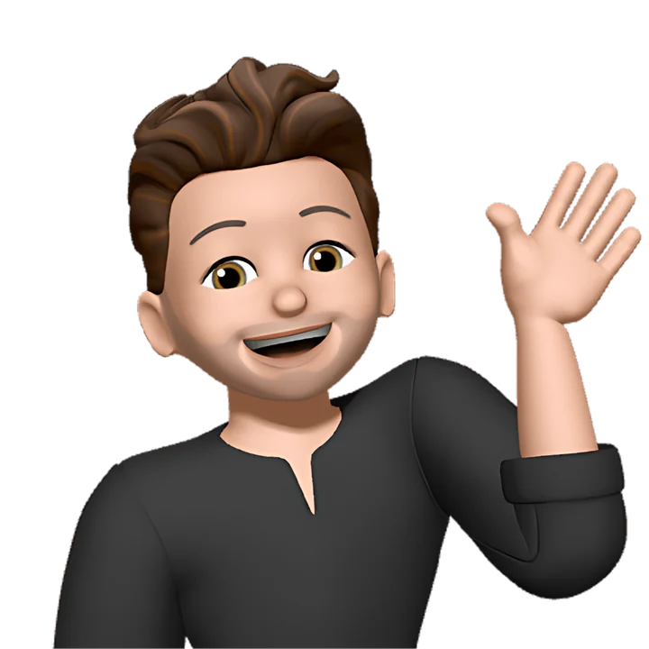 Patrick’s memoji, waving
