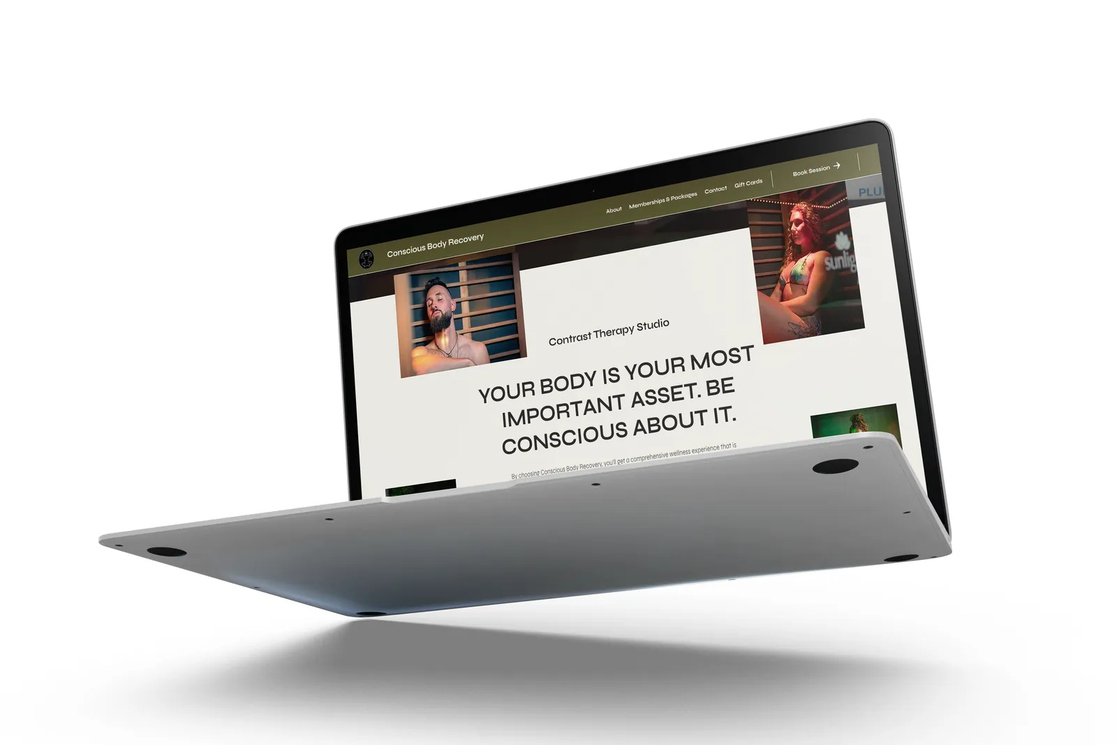 The new site on a laptop: your body is your most important asset