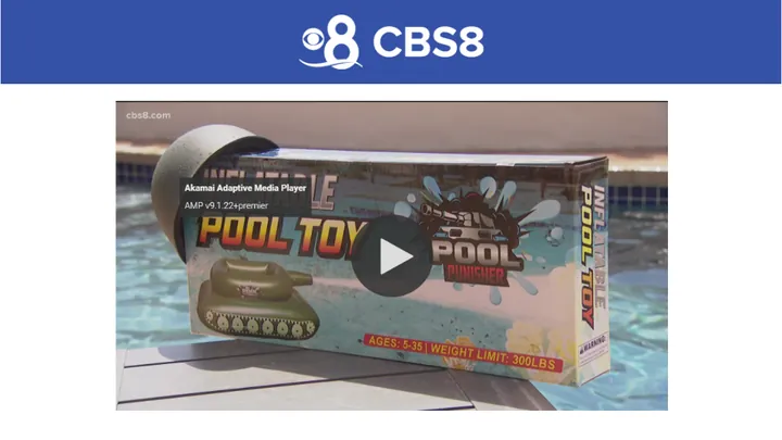 CBS 8: San Diego business partners make waves in pools around the country with new toy