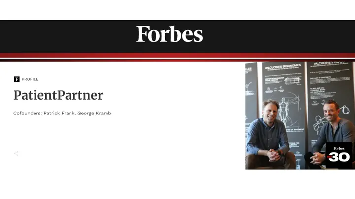 Forbes: Forbes 30 Under 30, featuring Patrick Frank