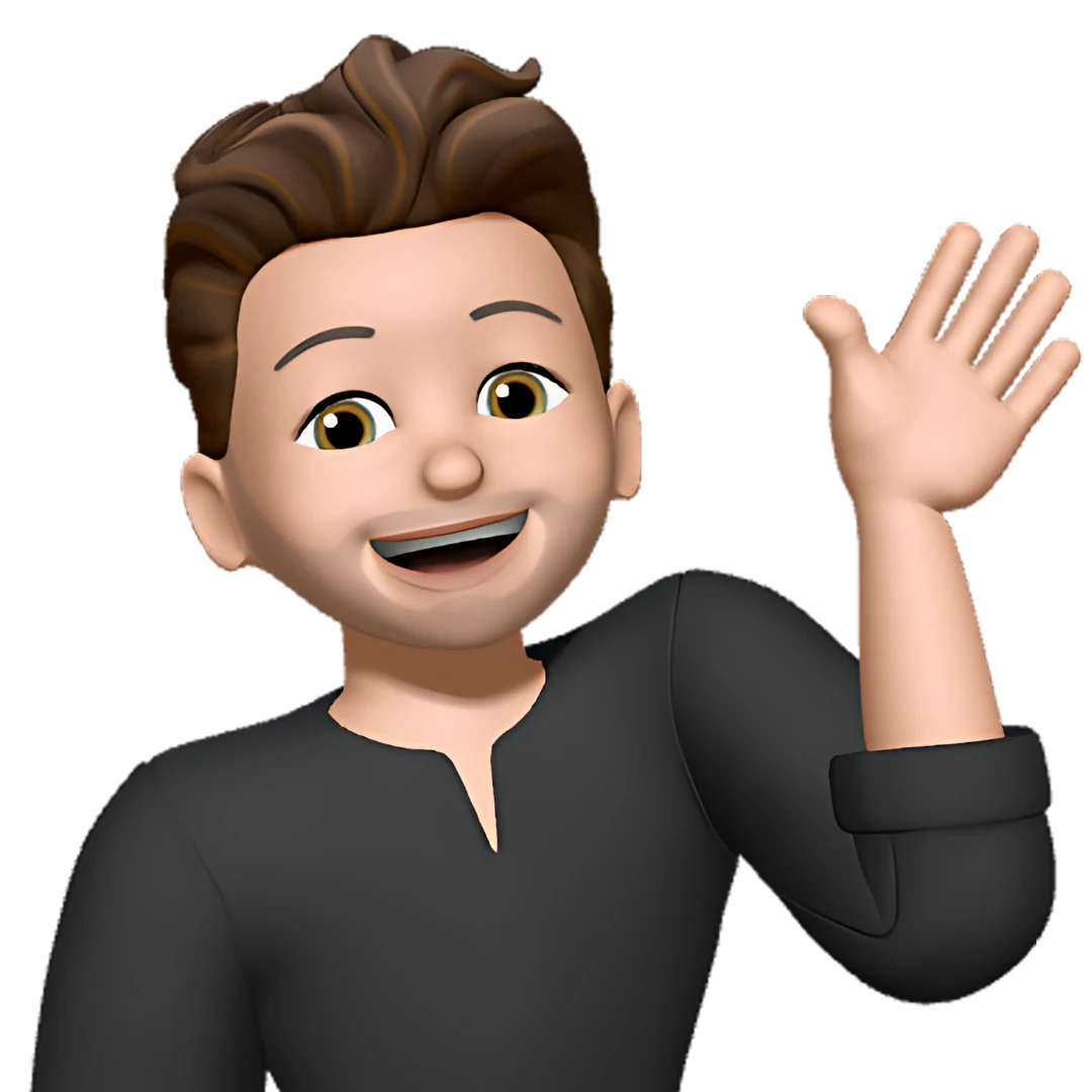 Patrick's Memoji waving hello